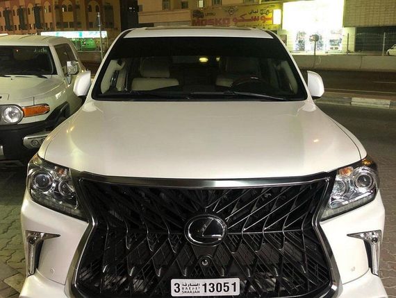 Передний бампер для 2008-2015 в рестайлинг стиле Белый для Lexus LX570 / 450d | Зображення 5