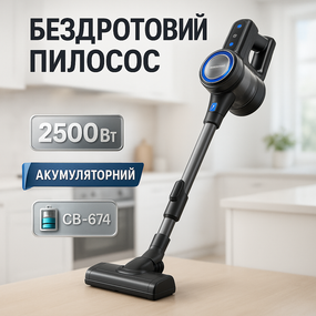 Зручний ручний пилосос без мішка, Бюджетний вертикальний пилосос Вертикальний контейнерний CU-52