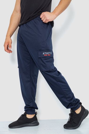 Спорт чоловічі штани, колір темно-синій, 244R41206 | Зображення 2