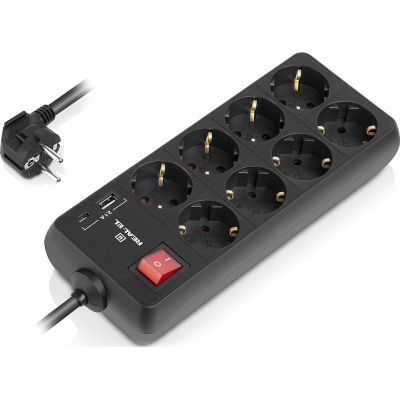 Сетевой фильтр питания REAL-EL RS-PROTECT 805 3m, black (EL122300043) | Зображення 3