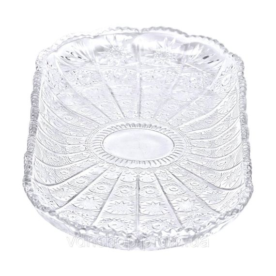 Сервировочное блюдо для подачи закусок 33.5х15х2 см стеклянное овальное HP-YH-25 | Зображення 4