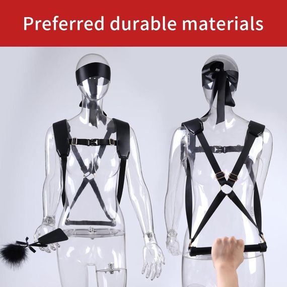 БДСМ набор LOCKINK YEAHWOW Black Doggy Style Saddle set sexstyle | Зображення 3