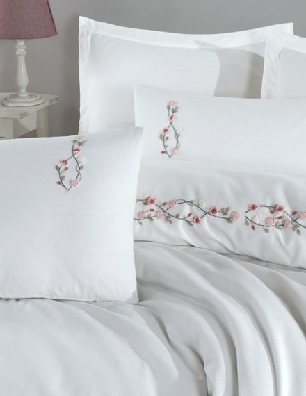 Постельное белье Saheser Ranforce Nakisli 200 х 220 см Rosita | Зображення 1