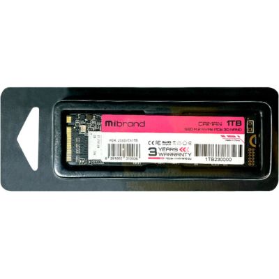 Накопичувач SSD M.2 2280 1TB Mibrand (MIM.2SSD/CA1TB) (MIM.2SSD/CA1TB) | Зображення 1