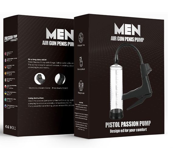 Вакуумна помпа з манометром CANWIN Men Air Gun Penis Pump - P398 Sex Aura | Зображення 6