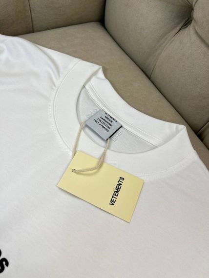 Футболка Vetements Sometimes White чоловіча біла бавовна оверсайз f720 | Зображення 4