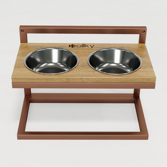 Миски на регулируемой подставке для средних собак Hollky Flex M (2 × 0.85 л) FM-422530-GLNT | Зображення 2
