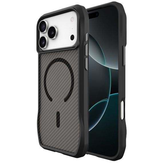 Чохол TPU Space Octagon with Magnetic Fit для Apple iPhone 17 Pro Max (6.9") Carbon Black | Зображення 1