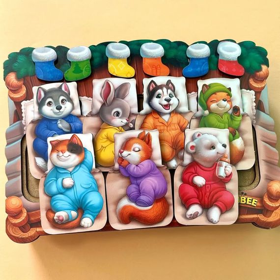 Деревянный сортер "Животные в кроватке" PSD302 (ПСД302) | Зображення 8