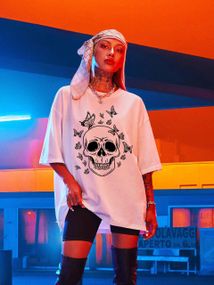 Футболка жіноча з принтом повсякденна XL Білий