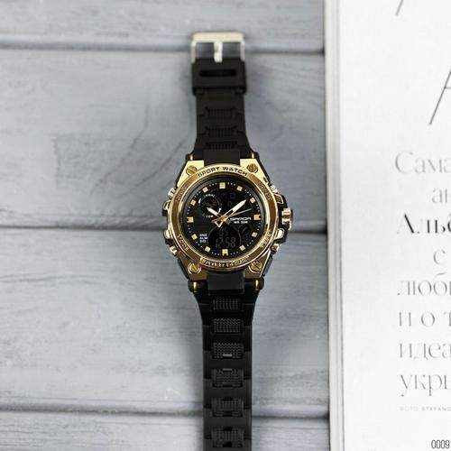 Чоловічий годинник Sanda 739 Black-Gold | Зображення 4