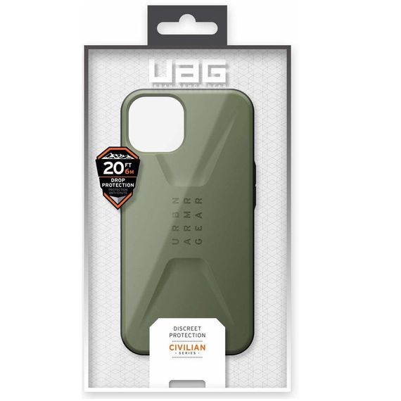 Чехол TPU UAG CIVILIAN series для Apple iPhone 14 Pro Max (6.7") Силикон, Зеленый | Зображення 3
