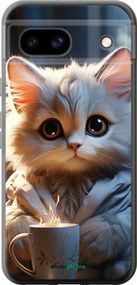 Чохол на Google Pixel 8A Білий кіт "5646u-3406-2448"