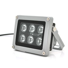 Прожектор спрямований з сутінковим датчиком YOSO 12V 12W, 6LED, IP66, кут огляду 60 °,робоча відстань до 30м, 113*84*86мм, BOX