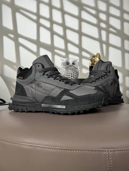 Зимние Мужские кроссовки New Lacoste Elite Active High Fur Grey (топ качество) А4869 46 29.5-30 см | Зображення 1