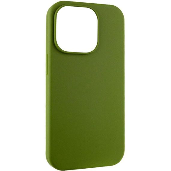Чохол Silicone Case Full Protective (AA) NO LOGO для Apple iPhone 14 Pro (6.1") Бірюзовий / Marine Green Зелений / Dark Olive | Зображення 5