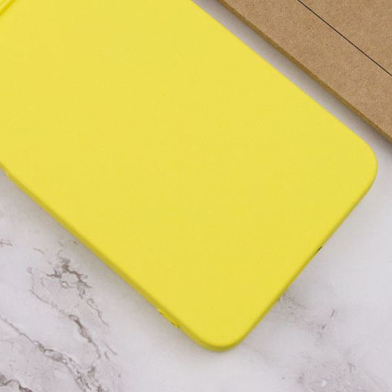 Чехол Silicone Cover Lakshmi Full Camera (A) для Samsung Galaxy M14 5G Желтый / Flash | Зображення 3