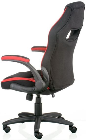 Офисное кресло - геймерское кресло Prime black - red экокожа | Зображення 3