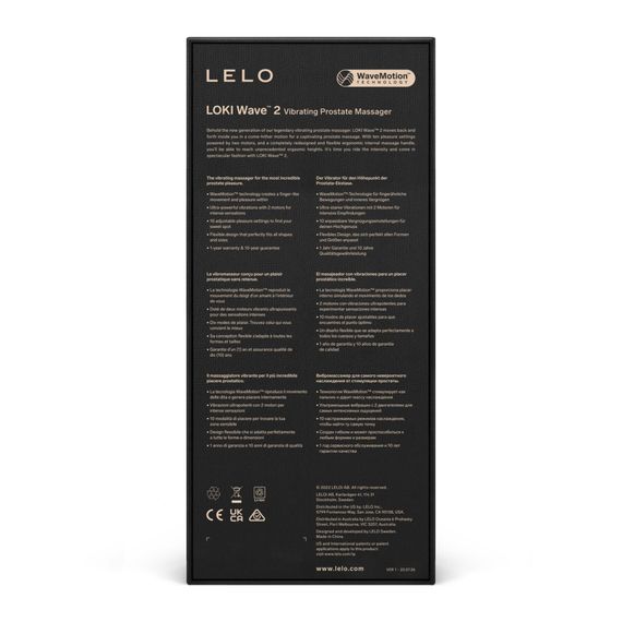 Масажер простати LELO Loki Wave 2 Black, 2 мотори, манливий рух + вібрація | Зображення 4