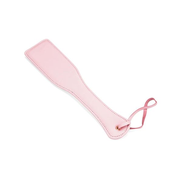 Паддл Liebe Seele White & Pink Leather Paddle Sex Aura