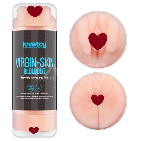 Мастурбатор подвійний SKIN BLOWOUT DOUBLE SIDE STROKER Sex Aura