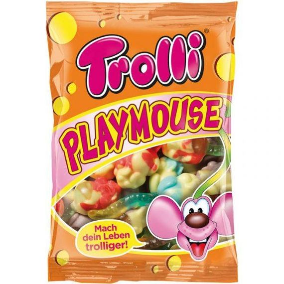 Цукерки желейні жувальні Trolli Play Mouse (миші), 200 г, Німеччина