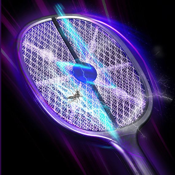 Пастка для комах з UV підсвічуванням D-709 Black Warrior with battery 1200 mAh Black | Зображення 5