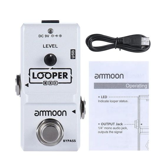 Гітарна педаль ефектів лупера Ammoon Ap-09 loop для електрогітари | Зображення 2