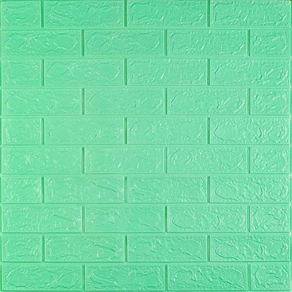 3D панель самоклейна цегла М'ята 700x770x3мм (012-3) SW-00000233