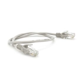 Патч-корд литой RITAR,CCA,UTP,RJ45,Cat.5e,0.3m,серый Q710