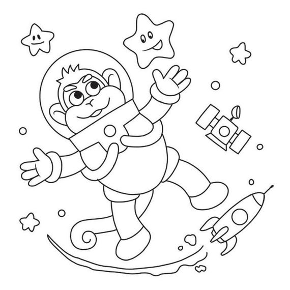 Детская книга-раскраска "В космосе" 1806012, 12 страниц | Зображення 3