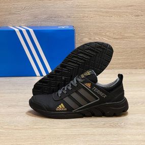 Шкіряні кросівки  Adidas  (чорні)