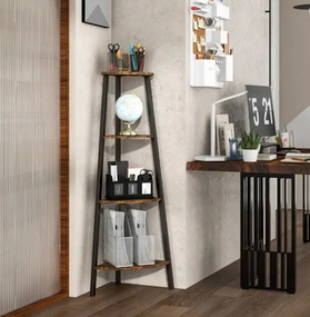 Этажерка Costway Leo угловая в стиле Loft