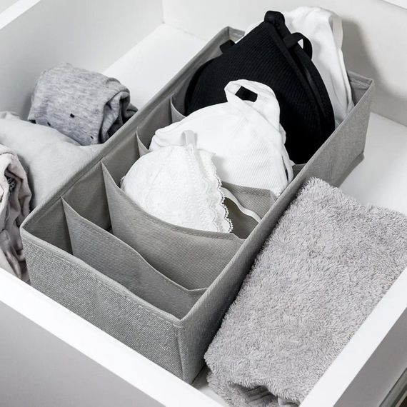Набор органайзеров для хранения вещей 3шт / Универсальный органайзер для белья и носков | Зображення 1