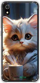 Чохол на Xiaomi Redmi 7A Білий кіт "5646sp-1716-2448"