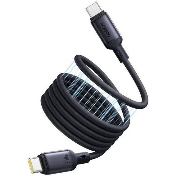 Дата кабель Baseus PicoGo Type-C to Type-C 240W (2m) (E04233) Cosmic Black