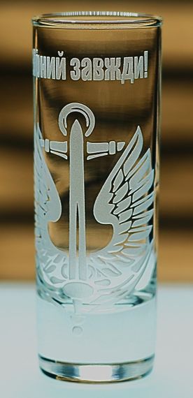 Рюмка 60 мл з гравіюванням Морської піхоти подарунок для військовослужбовця чарка стопка з логотипом морпіхів | Зображення 2