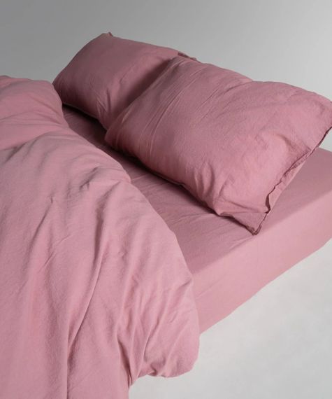 Постельное белье Limasso Stonewashed Ranforce 200 х 220 см Old Rose | Зображення 3