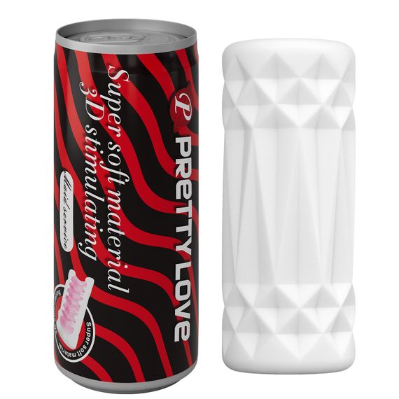 Мастурбатор - Pretty Love Pop-Top Can Masturbator Red | Зображення 1