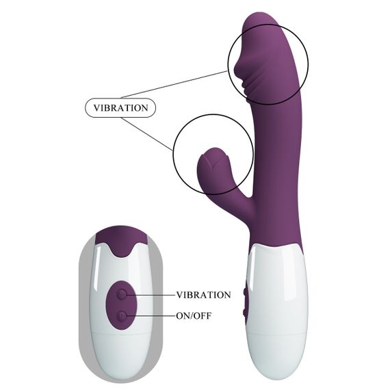 Вібратор - Pretty Love Snappy Vibrator Dark Purple Sex Aura | Зображення 9