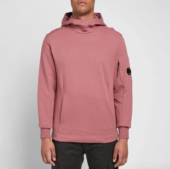 Худі C.P. Company Light Fleece Arm Lens Popover Hoody Washed Red L