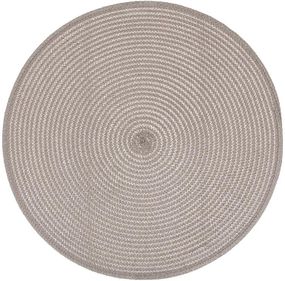 Набір 4 сервірувальних килимка Casual сірий Ø38см, плейсмат (підтарільники)