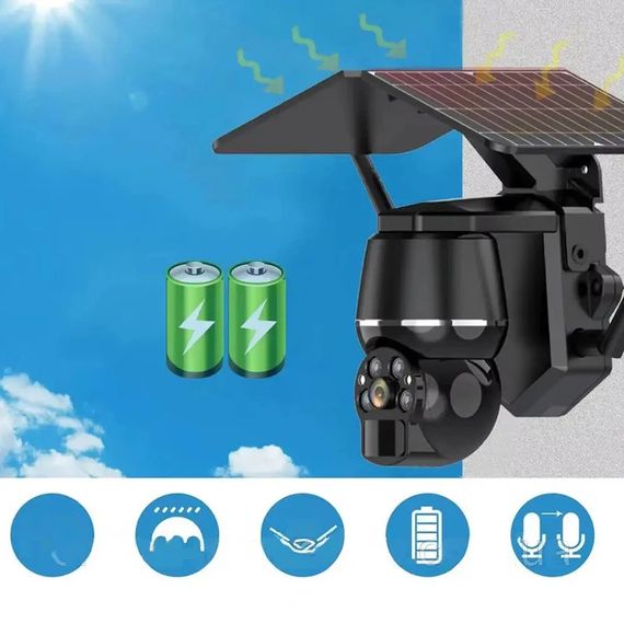 Вулична WiFi камера відеоспостереження з 1080P, нічним баченням та двостороннім аудіозв'язком XPRO Q7 (234572830_3528) | Зображення 4