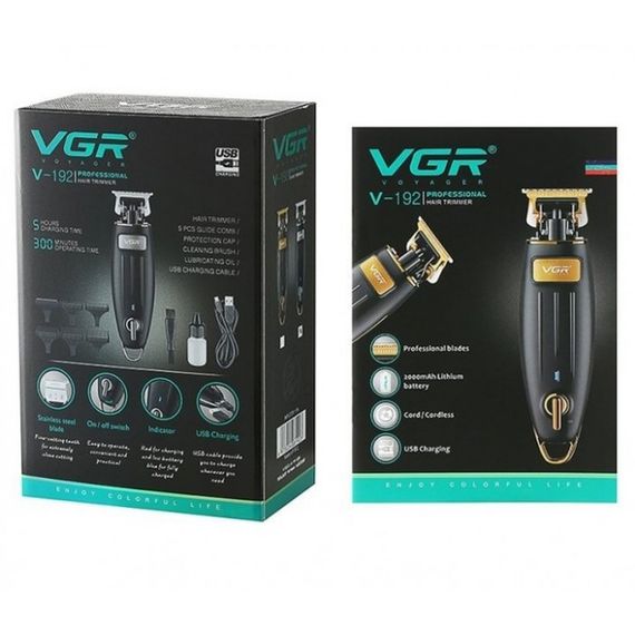Комплект VGR 2 в 1 V-197 - Професійна акумуляторна машинка для стрижки волосся та тример (46250-V-197&995_839) | Зображення 9