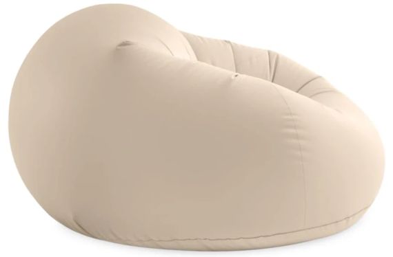 Надувное велюровое кресло 137х127х74см Beanless Bag Chair, Intex 66505 | Зображення 2