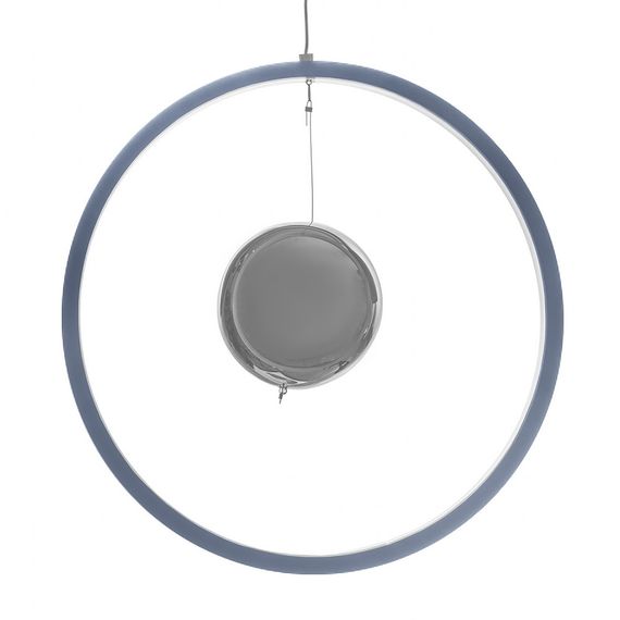 Светильник потолочный подвесной светодиодный для спальни BR-941S/18W LED GY/CH | Зображення 4