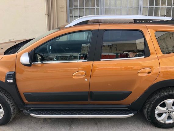 Нижня окантовка вікон (4 шт, нерж) OmsaLine - Італійська нержавійка для Renault Duster 2018-2024 рр | Зображення 2