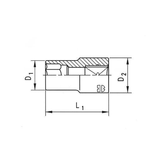 Головка 1/2" Wurth TORX Е12 | Зображення 1