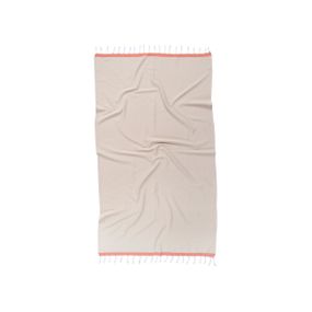 Рушник Barine 8993 Туреччина 95*165 см  Бавовна Бежевий-помаранчевий