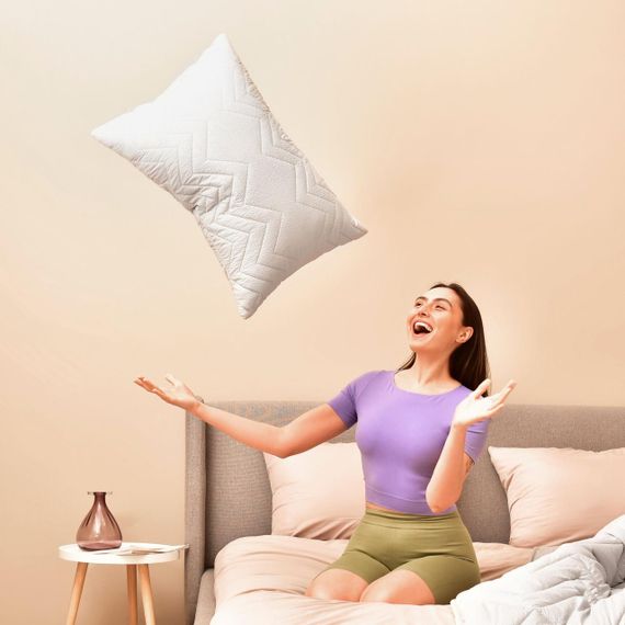 Подушка NORDIC COMFORT+ IDEIA 50х70 см с молнией серая (8-34694*002) | Зображення 7